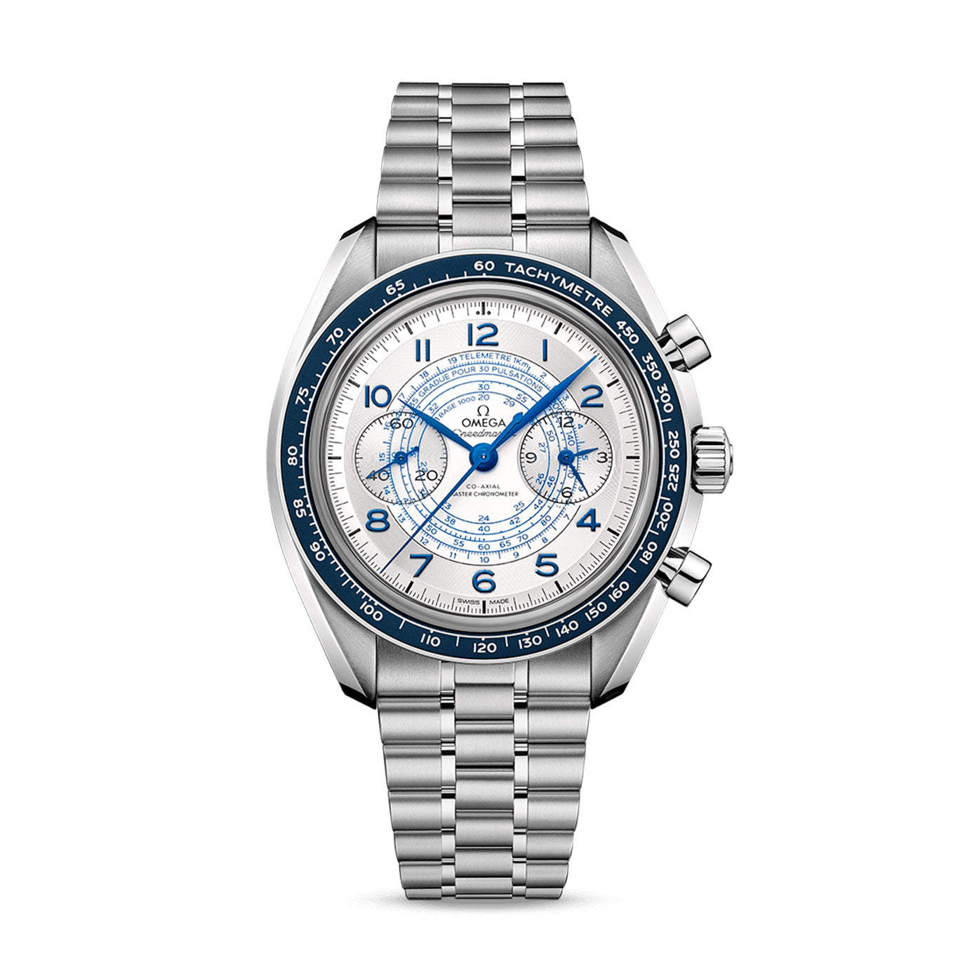 Speedmaster Chronoscope 43 mm, steel on steel