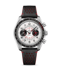 Speedmaster Chronoscope 43 mm, steel on leather strap