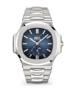 Nautilus Annual Calendar, Moon Phases Watch, Stainless Stee;