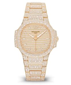 Nautilus Haute Joaillerie Ladies Automatic Watch, 18K Rose Gold and Diamonds, 35,2mm