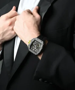 Vista alternativa de Richard Mille Chronograph & 18K White Gold – Diamond Bezel – Skeleton Dial 50 mm