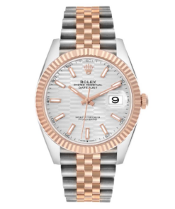 Rolex Datejust 41 Steel Rose Gold Fluted Motif Dial