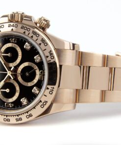 Alternative view of Rolex Oyster Perpetual Cosmograph Daytona Diamond Dot 18kt Everose Gold