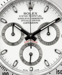 Alternative view of Rolex Oyster Perpetual Cosmograph Daytona Stainless Steel ‘Fully Stickered’