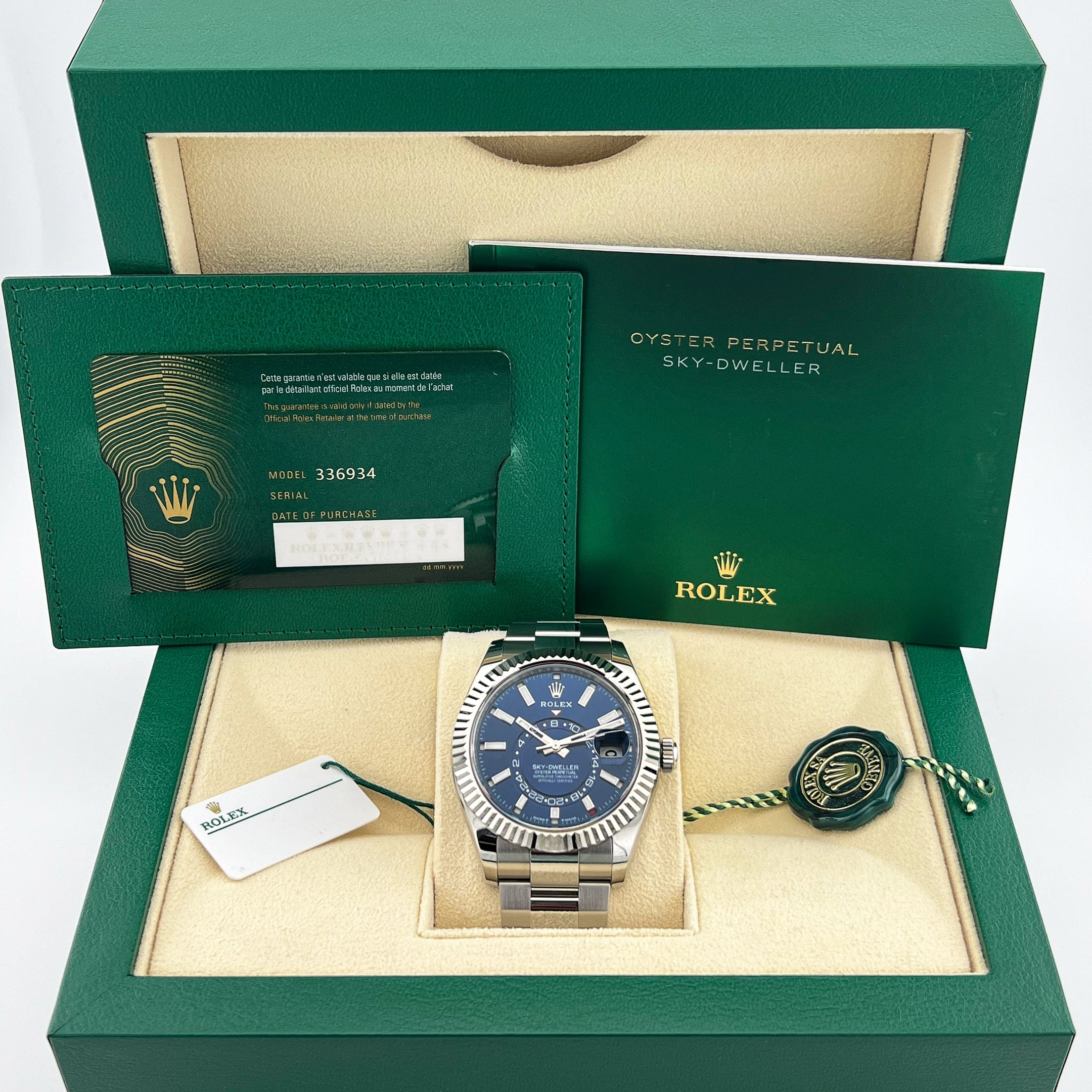 B- Rolex Sky-Dweller Stainless Steel, Blue Index Dial, 42 mm - Imagen 6