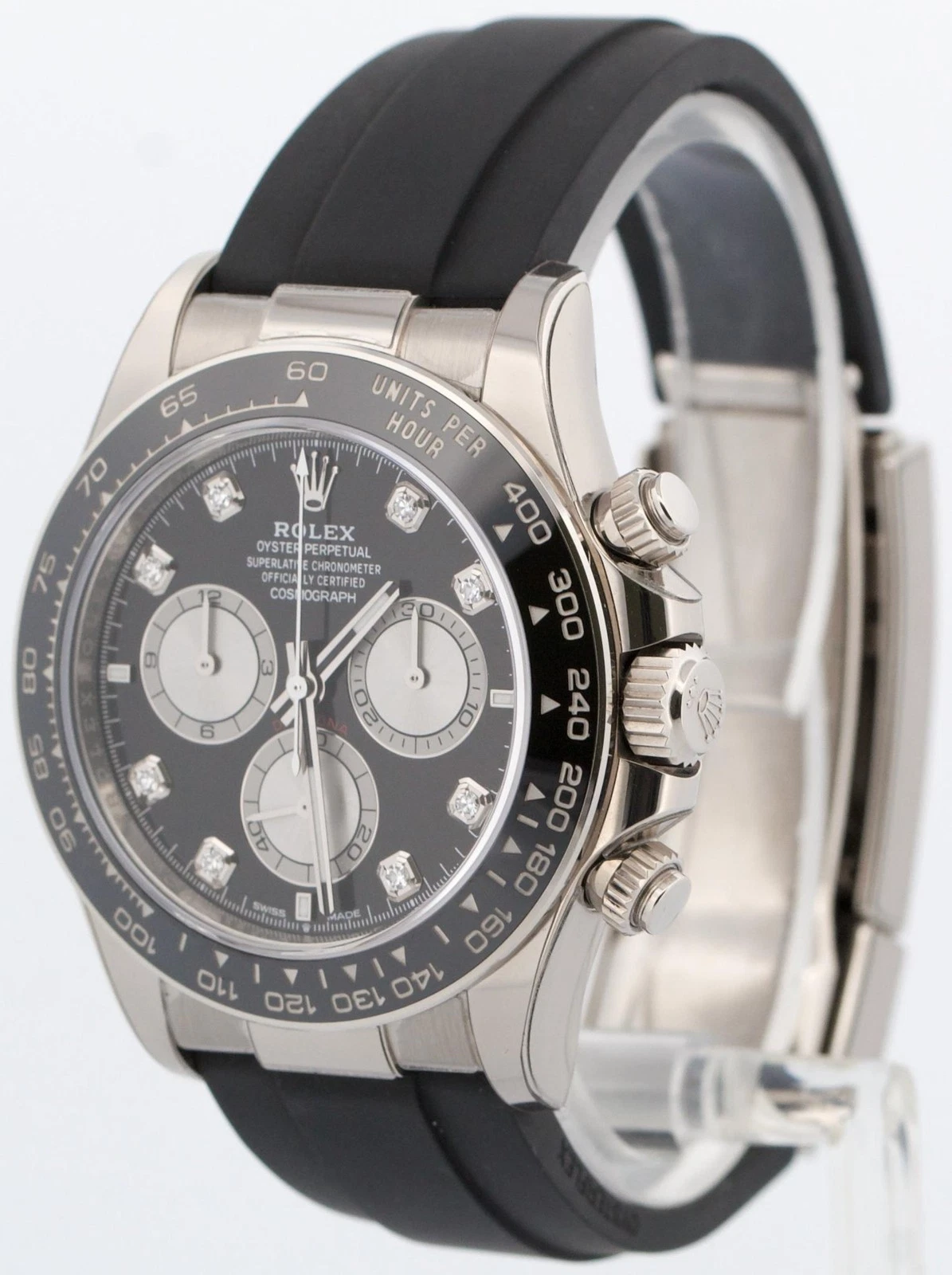 Rolex Daytona BLACK DIAMOND 18K Gold OYSTERFLEX 126519 - Image 5