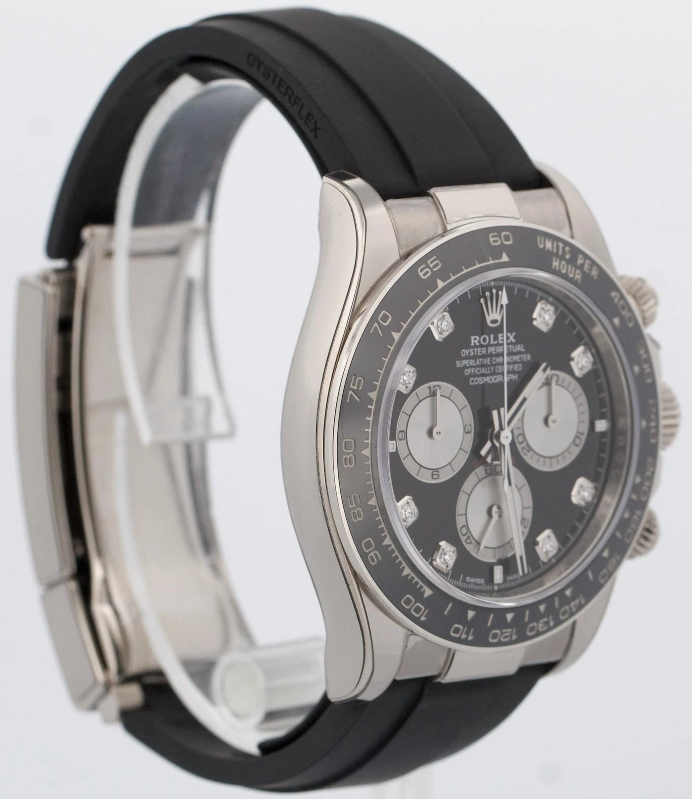 Rolex Daytona BLACK DIAMOND 18K Gold OYSTERFLEX 126519 - Image 4