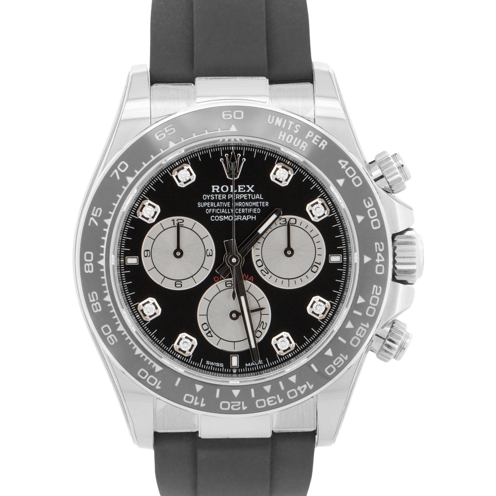 Rolex Daytona BLACK DIAMOND 18K Gold OYSTERFLEX 126519