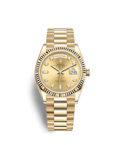 Rolex Day-Date 36mm Yellow Gold Champagne Diamond Dial