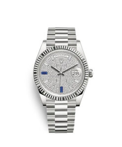 Rolex Day-Date 40 en or blanc