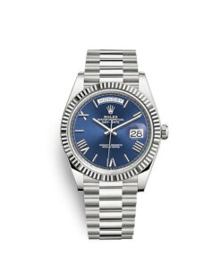 B- Rolex Day-Date 40 Oyster, 40 mm, white gold